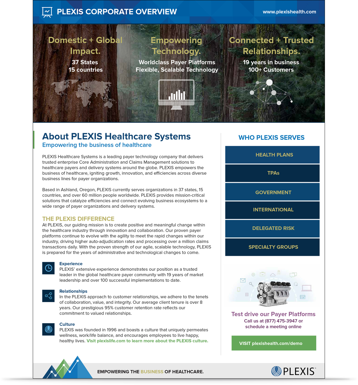 PLEXIS Company Overview Datasheet