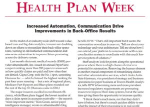 Health Plan Week article